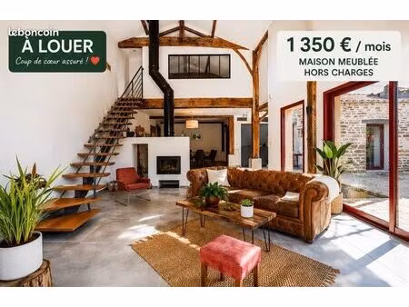 ? rare à la location – maison meublée de charme 130 m² – 4 chambres – dpe b – venansault