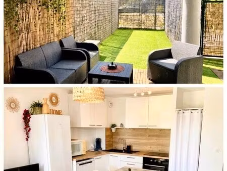 t2 meublé neuf 36 m² + jardin 25 m² + 2 parkings – bail mobilité