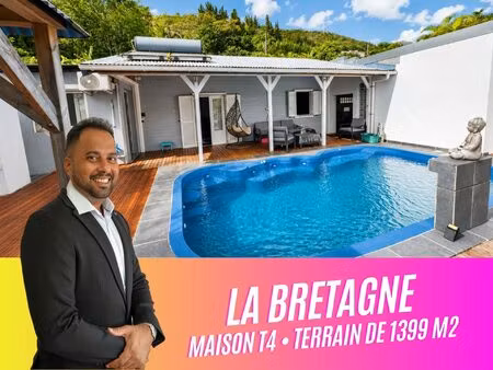 vue mer & piscine — maison bois plain-pied 101 m² + terrasse
