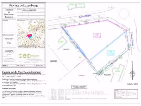 terrain à bâtir 785m² à marche-en-famenne