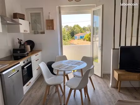 t2 meublé 30 m² avec balcon – royan – bail mobilité 10 mois