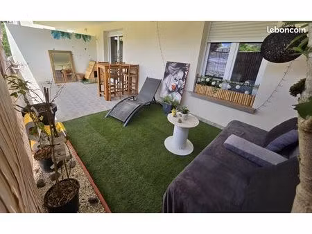 appartement meublé - t2 - 42 m² - terrasse 20 m²