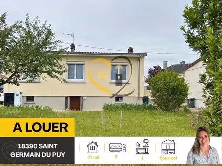 maison rdc - 77 m² à saint-germain-du-puy – à 5 min du centre de bourges