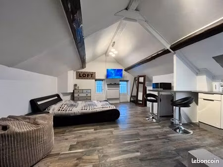 loft 21m2 cartier calme au centre du meaux  internet inclus