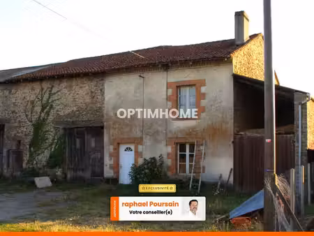 maison en pierre à rénover-grange attenante-jardin