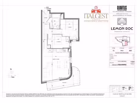 roquebrune‑cap‑martin · t3 b35 – lemon roc · appartement 3 pièces 