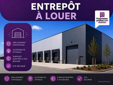 à louer entrepôt 1 200 m² – 4 200 € |marly