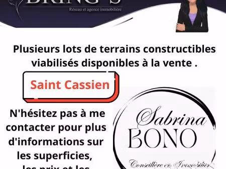 terrain 800 m² saint-cassien