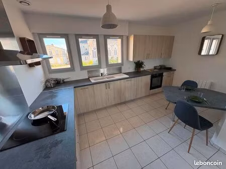 t3/f3 lumineux 75 m² – 2 chambres – dpe c – cuisine équipée – parking gratuit – proche bor