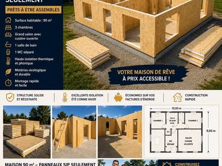 ❤️ la maison de vos rêves à prix accessible – 90 m²