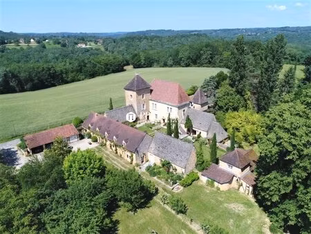 sarlat  elégant manoir du xvième siècle et ses deux maisons d'hôtes sur 3ha