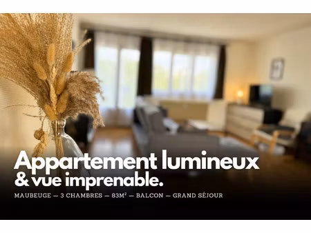 achat appartement 5 pièces 83m² maubeuge 59600