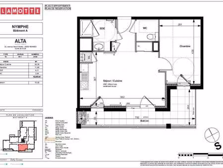 location appartement 2 pièces au rheu (35650) : à louer 2 pièces / 43m² le rheu