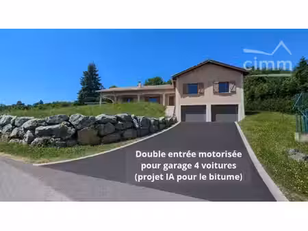 nouveau prix – maison 4 chambres  séjour cathédrale et 161 m² de garage avec vue dégagée