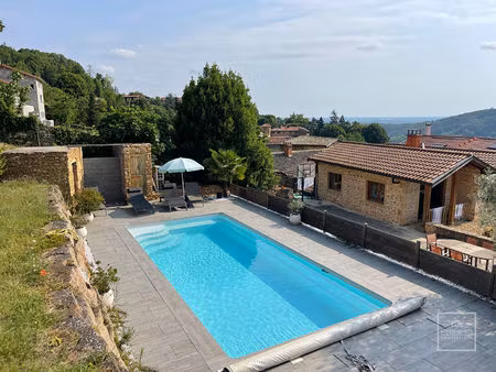 poleymieux-au-mont-d'or - magnifique maison en pierres dorées