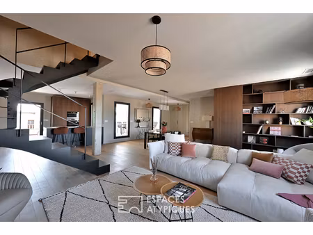 duplex en dernier étage avec terrasses  vue  ascenseur et garage