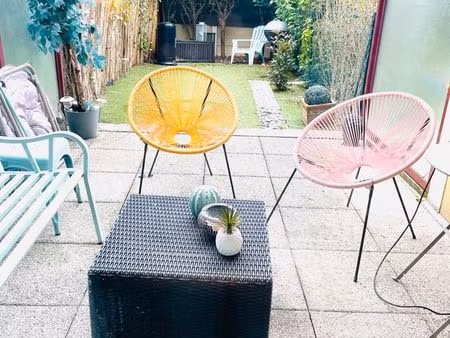 gournay-sur-marne – superbe f2 avec jardin et parking en sous-sol