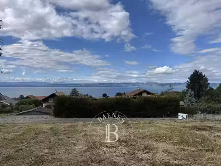 neuvecelle - terrain constructible de 1 052 m² - vue panoramique lac