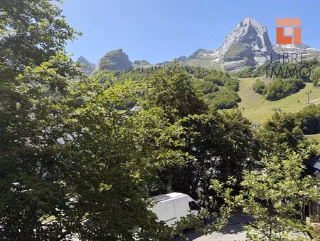 a vendre gourette   studio 4 personnes renove et meuble en rez de chaussee avec cave
