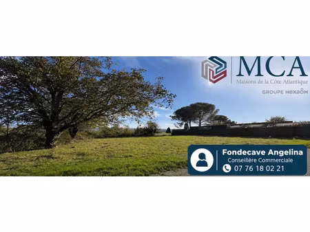 vente terrain 1033 m² duras (47120)