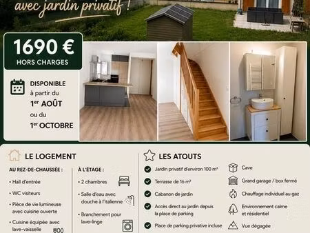 t3 à louer présilly