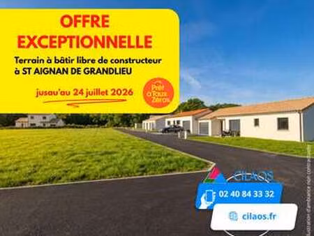 vente terrain à saint-aignan-grandlieu (44860) : à vendre / 427m² saint-aignan-grandlieu
