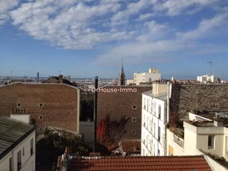 menilmontant - deux-pieces 20 m2 - bacon - vue sur paris