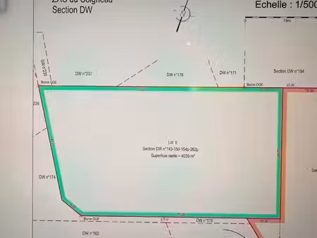 vente terrain 4039 m² à orleans (45000)  720 000 €