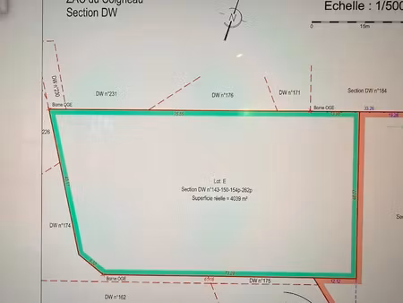 vente terrain à batir 4039 m² à orleans (45000)  720 000 €