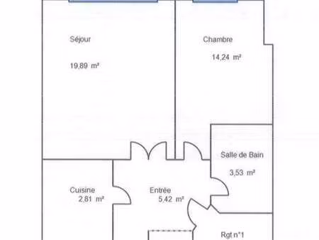 location appartement 2 pièces à nantes (44000) : à louer 2 pièces / 50m² nantes