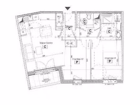 location appartement 3 pièces à saint-herblain (44800) : à louer 3 pièces / 62m² saint-her