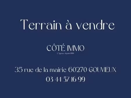 terrain 1680 m² gouvieux