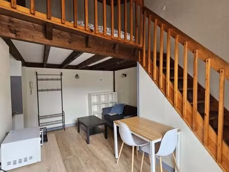 t1 meublé 34m2 avec mezzanine centre ville proche iae et ufr science