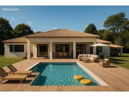 maison neuve de 120 m² à saint-rémy-de-provence sur terrain arboré de 1200 m² avec suite p