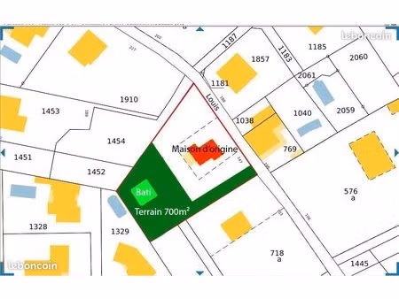 bâti existant sur terrain constructible