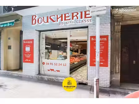 alimentation  boucherie  épicerie  fonds de commerce 46 m² marseille 7ème