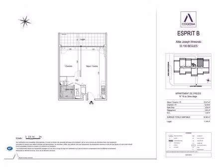 appartement f2 a louer