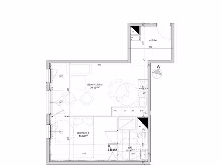 location appartement 2 pièces 48.67 m² à villemomble (93250)  810 €