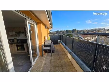 vente | appartement t2 | 2p | 1ch | 42.50 m² | jassans-riottier | expo est | terrasse