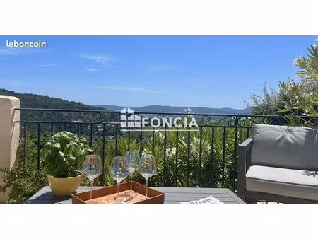 grimaud - app t3 - terrasse avec vue mer environnement exceptionnel
