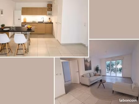 au calme  t3 avec terrasse 35 m² dans copropriété avec piscine terrasses