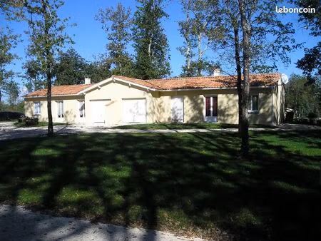 maison mitoyenne t3 a louer dans secteur boise de queyrac medoc proche lesparre vendays ho