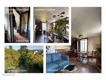 duplex 78 m² – 3 chambres  plein sud  jardin partagé – centre-ville (laval)