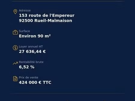 local 90 m² rueil-malmaison