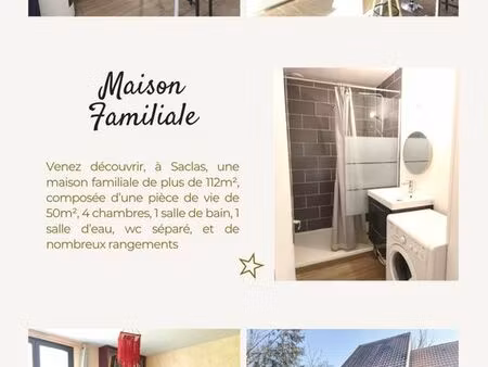 a vendre : maison famillale à saclas