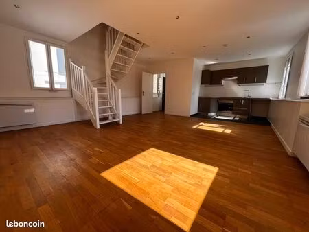 appartement duplex 4 pièces 80 m2 hab - centre-ville proche gare rive droite