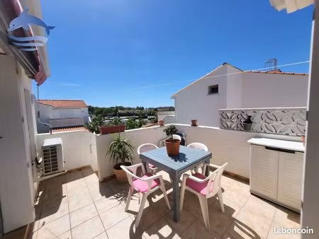 charmant t2 avec terrasse - les zodiaques ii - port leucate