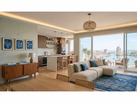 4 pieces  vue mer  balcon  parking