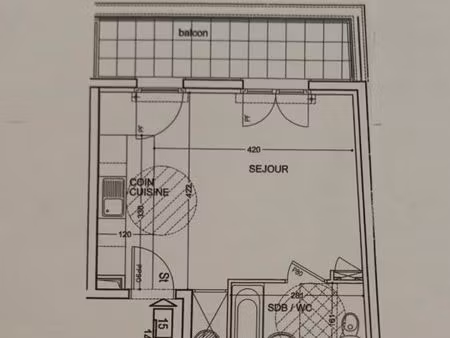 studio meuble a louer