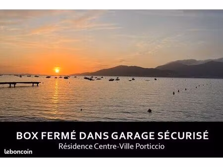 box fermé dans garage sécurisé / porticcio  centre-ville